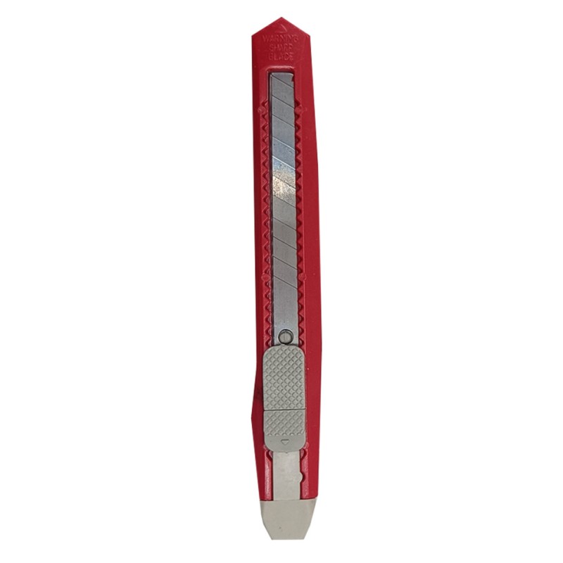 Ніж канцелярський 804, 13 х 2 см, лезо 9 мм Red