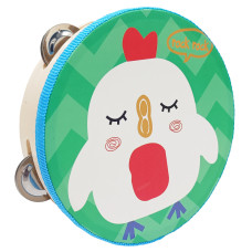 Деревянная игрушка Бубен "Птенец" MD 0367-32 диаметр 15 см
