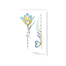 Набор временных татуировок UKRAINE L-47, 2 изображения