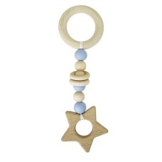 Гризунок дерев'яний MGZ-0410(Blue) Зірка