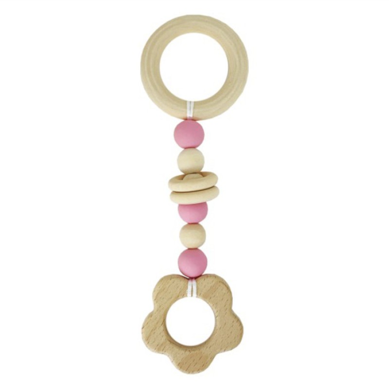 Гризунок дерев'яний MGZ-0410(Pink) Квітка