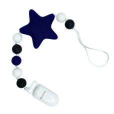 Цепочка для пустышки "Звезда" MGZ-0512(Dark-Blue) силиконовый