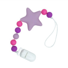 Цепочка для пустышки "Звезда" MGZ-0512(Violet) силиконовый