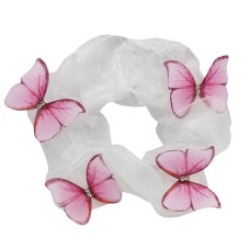 Детская резинка для волос «Воздушная Бабочка» 0303-848 розовая