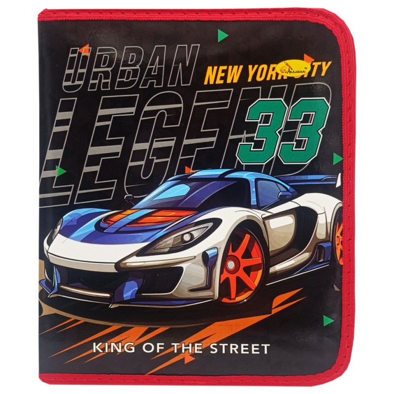 Папка для зошитів на блискавці "King of the street 33" АП-1001-2