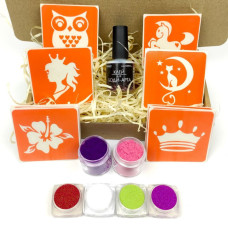 Набор для био-папы "Для девочек №2 - глиттер" set-girls-2-glitter