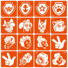 Набор трафаретов для био-папы "Fixies + Paw patrol" fixies-paw-patrol-16