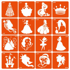 Набор трафаретов для био-папы "Princess" princess-16