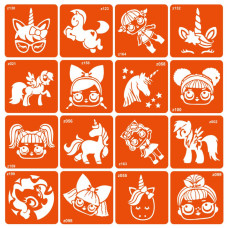 Набор трафаретов для био-папы "Unicorns + LOL" unicorns-lol-16