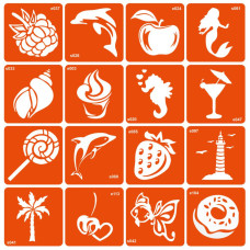 Набор трафаретов для био-папы "Summer sweets" summer-sweets-16