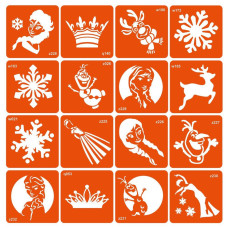 Набор трафаретов для био-папы "Холодное сердце" kholodne-sertse-16