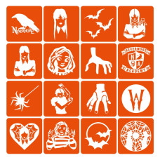 Набор трафаретов для био-папы "Wednesday" wednesday-16