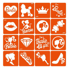 Набор трафаретов для био-папы "Barbie" barbie-simple-16