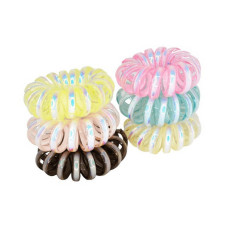 Резинка для волос "Пружинка Перламутр" 0308-850, 10 штук