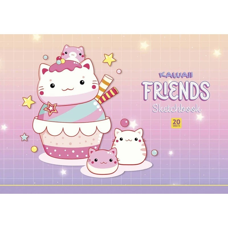 Альбом для малювання PB-GB-020-8513-1 склейка 20 акрушів