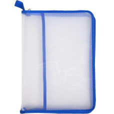 Папка с сеточкой А4 на змейке 333SP Голубой