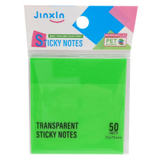 Стикеры прозрачные для заметок Р71-1, 50 листов, 76 х 76 мм.