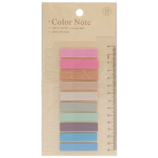 Закладка с линейкой 2 в 1 "stick Notes" Р80-1 разноцветные