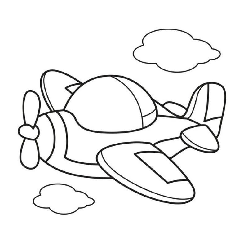 Дитяча розфарбовка для малюків "Літак" 403440, 8 сторінок