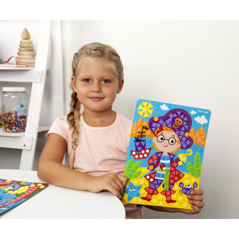 Набір для творчості "М'яка мозаїка. Пірат" VT4511-04, 410 м'яких наклейок