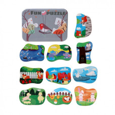 Дитячі розвиваючі пазли MD 2620 дерев'яні  Снігур