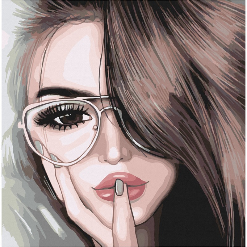 Картина за номерами. Art Craft "Мрійливий погляд" 40 * 40 см 10232-AC