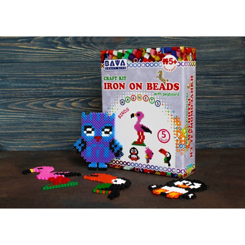 Магніти з термомозаїки "Птахи" (TM-005) набір для творчості