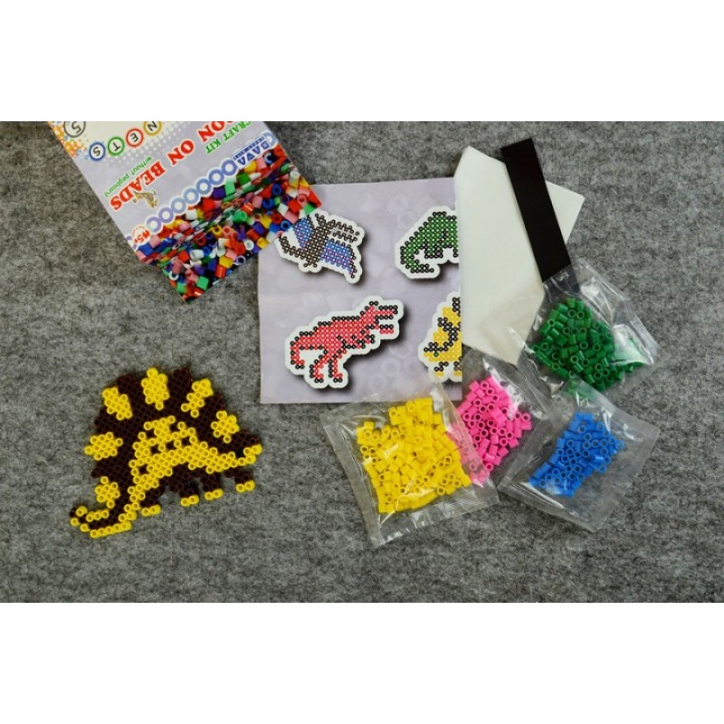 Магніти з термомозаїки "Динозаври" (TM-011) набір для творчості