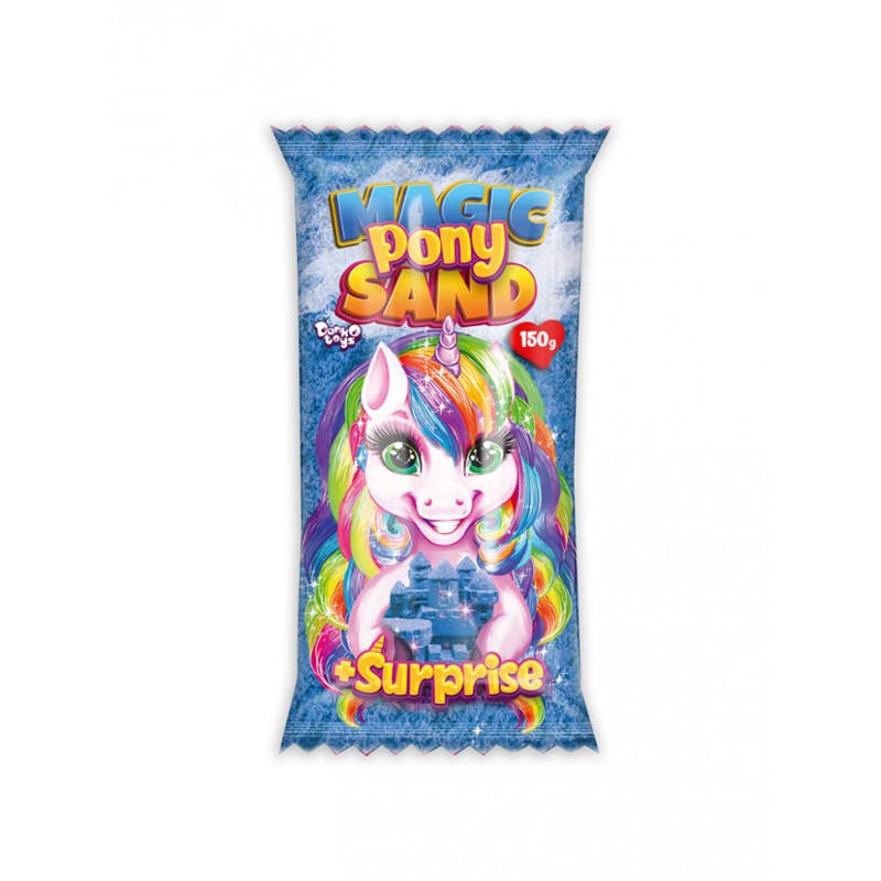 Набір для творчості "Кінетичний пісок "Magic Pony Sand" MPS-01-01, 150 г Синій