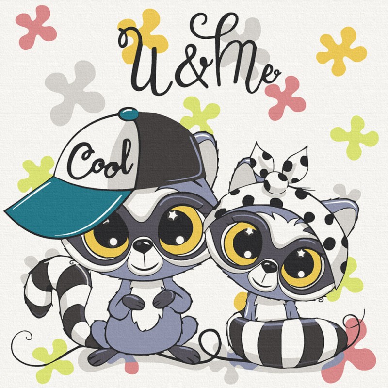 Картина за номерами. Art Craft "Круті єноти"30х30 см 15535-AC