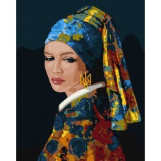 Картина за номерами "Незалежна ©111viktoriiaa" Ідейка KHO4906 40х50 см