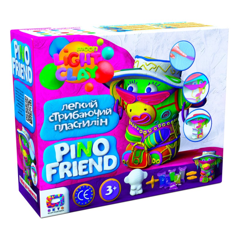 Набір легкого стрибаючого пластиліну TM Moon light clay Pino Friend Коррі 70059