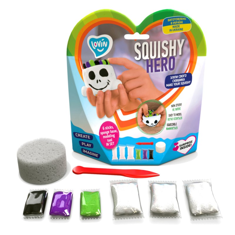 Набір для ліплення з повітряним пластиліном Squishy Scary Ghost ТМ Lovin 70126