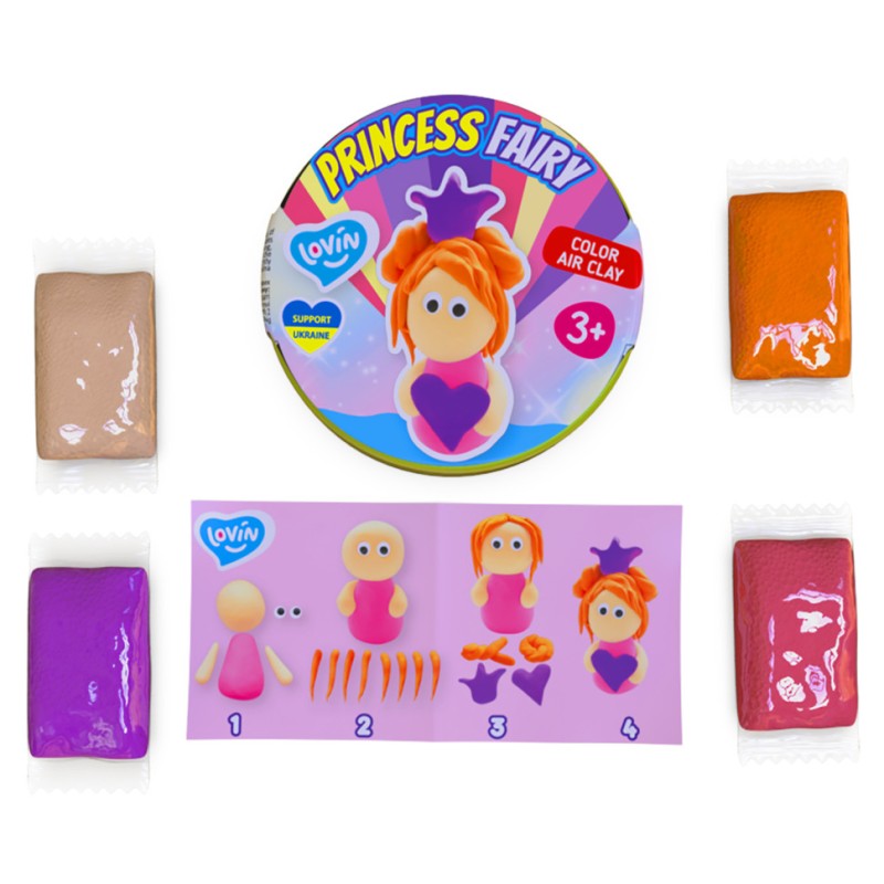 Набір для ліплення із повітряним пластиліном Princess Fairy ТМ Lovin 70138 PrincessP