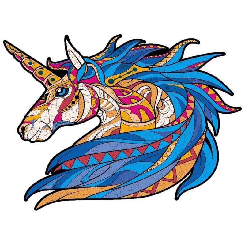 Дерев'яна іграшка Пазли Bambi MD 1724 у пеналі Єдиноріг