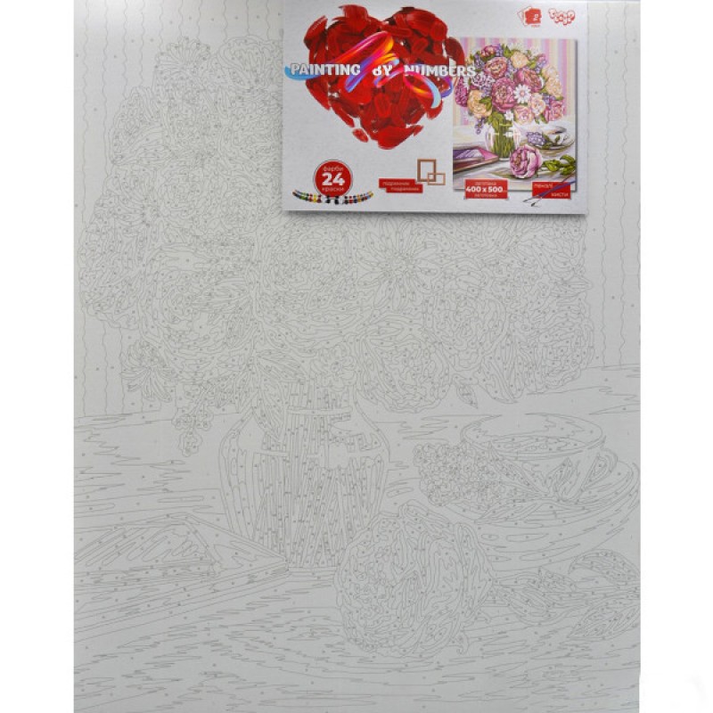 Картина за номерами "Букет" Danko Toys KpNe-40х50-02-02 40x50 см