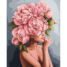 Картина по номерам "Прикосновение пиона" Brushme BS51481 40х50 см