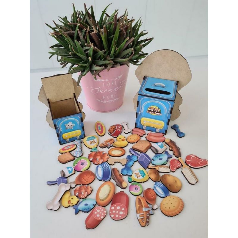 Настільна розвиваюча гра "Нагодуй песиків" Ubumblebees (ПСФ113) PSF113 пазл-сортер