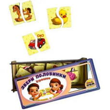 Настільна розвиваюча гра-пазл "Іграшки" Ubumblebees (ПСФ070) PSF070, 12 картинок-половинок