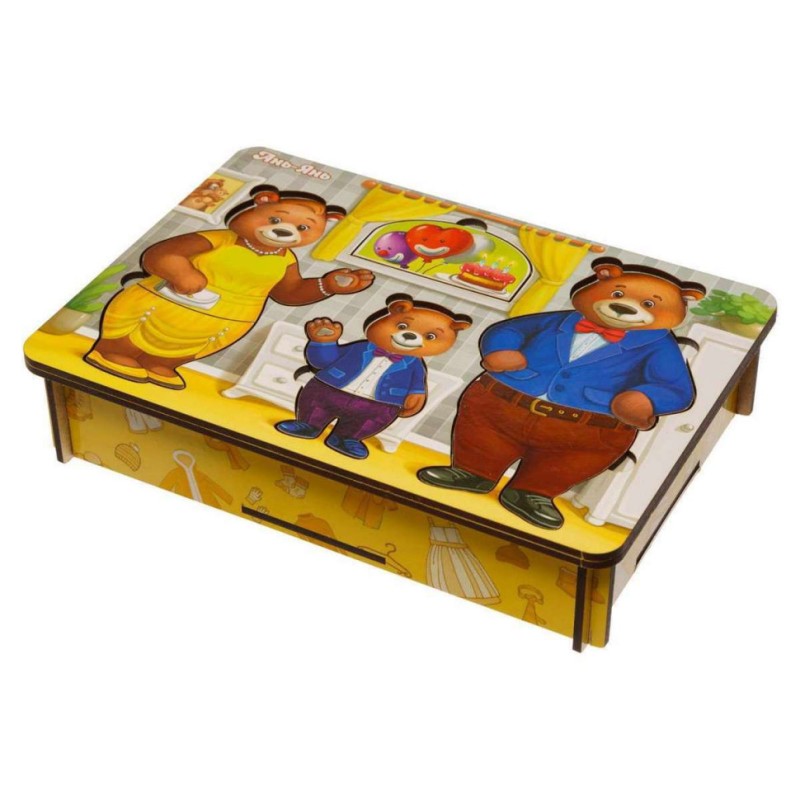 Настільна гра "Вдягни ведмедиків" Ubumblebees (ПСД192) PSD192 дерев'яна