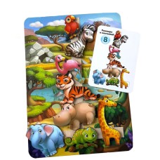 Деревянная настольная игра "Повторы по схеме – Африка" Ubumblebees (ПСД178) PSD178 на липучках