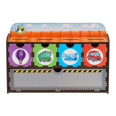 Дерев'яна настільна гра "Транспорт-1" Ubumblebees (ПСД005) PSD005 сортер-комодик