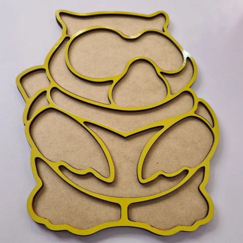 Дерев'яний пазл-вкладиш "Сова" Ubumblebees (ПСД087) PSD087 пазл-контур