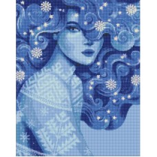Алмазная мозаика "Холодная красота" ©pollypop92 Идейка AMO7452 40х50 см
