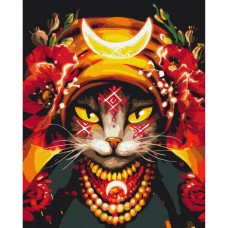 Картина по номерам "Киса Мольфарка"  ©Марианна Пащук Brushme BS53282 40х50 см