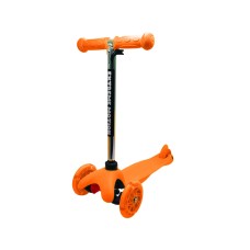 Самокат детский 3-х колесный SC20101 светящиеся колеса Оранжевый
