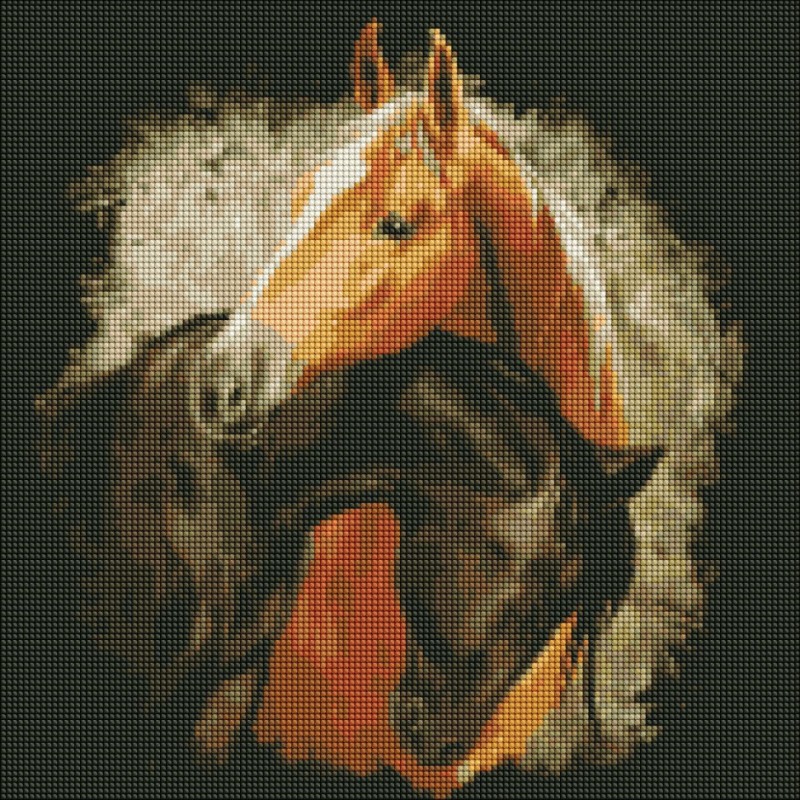 Алмазна мозаїка "Граціозна краса" Ідейка AMO7206 40х40 см