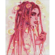 Алмазная мозаика"Удивительная незнакомка" ©lesya_nedzelska_art Идейка AMO7495 40х50 см