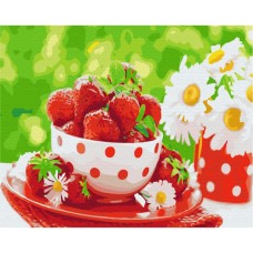 Картина по номерам "Клубничный перекус" Brushme BS31952 40х50 см
