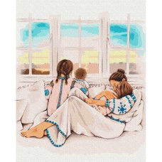 Картина по номерам "Материнское тепло" ©Алла Березовская Brushme BS53276 40х50 см